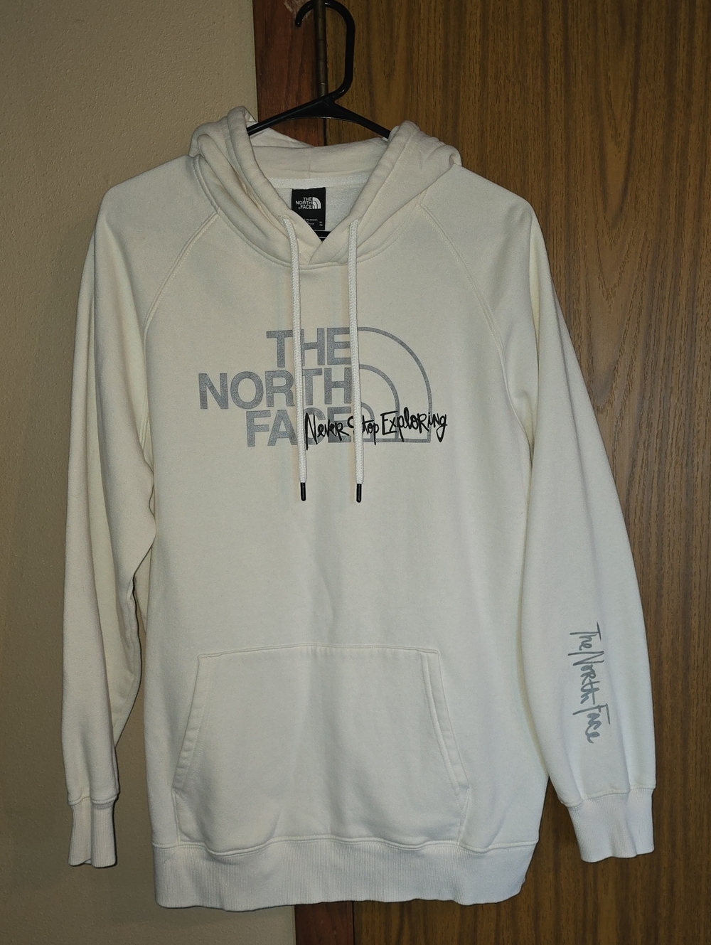 The North Face Cream Logo Pullover Hoodie